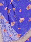 Chhabra Fashion Sky Blue Saree