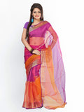 Florence Net Printed multi colored Saree 4
