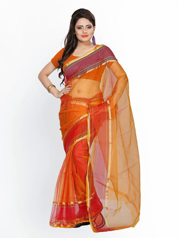 Florence Net Printed multi colored Saree 3