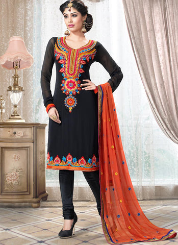 Black Anarkali Salwar Kameez